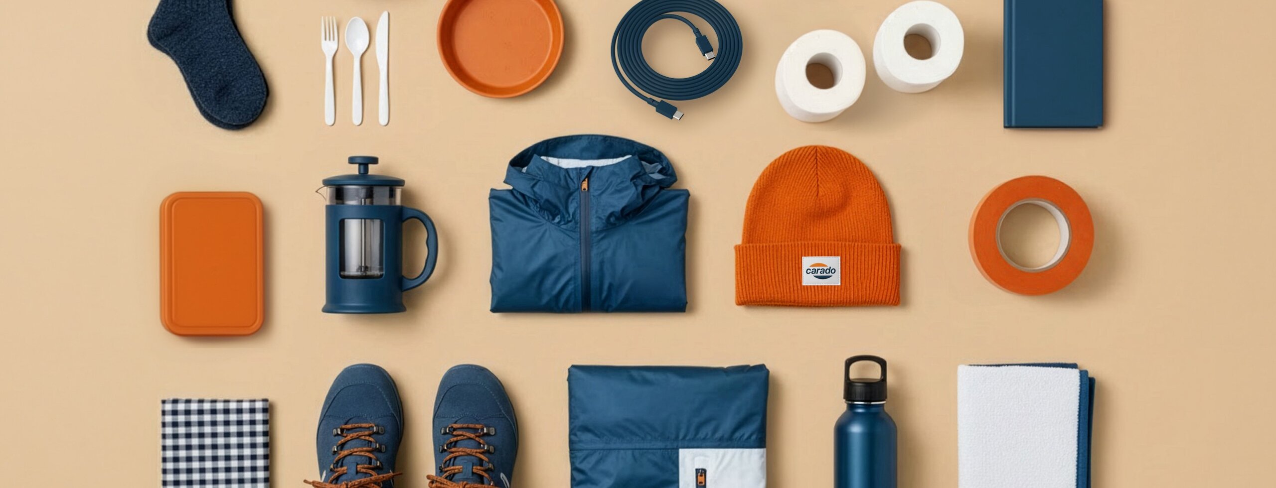 Carado Camping -Equipment von oben