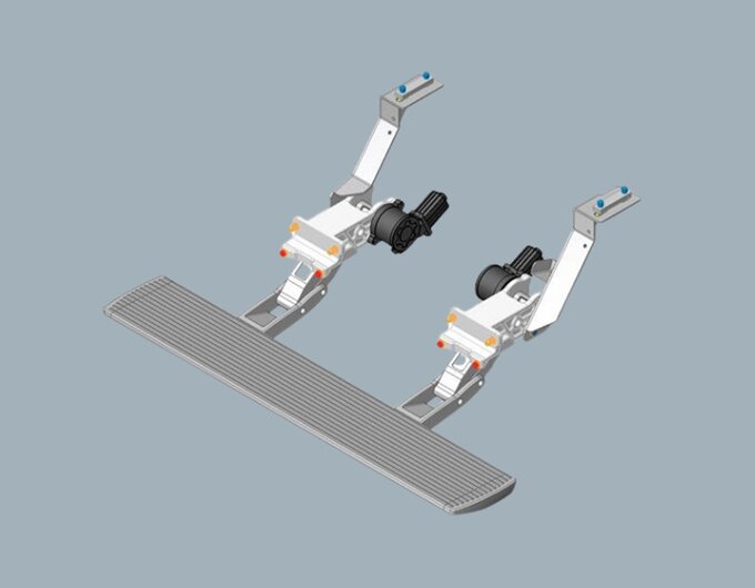 Offroad step for sliding door VW Camper Vans with front-wheel drive