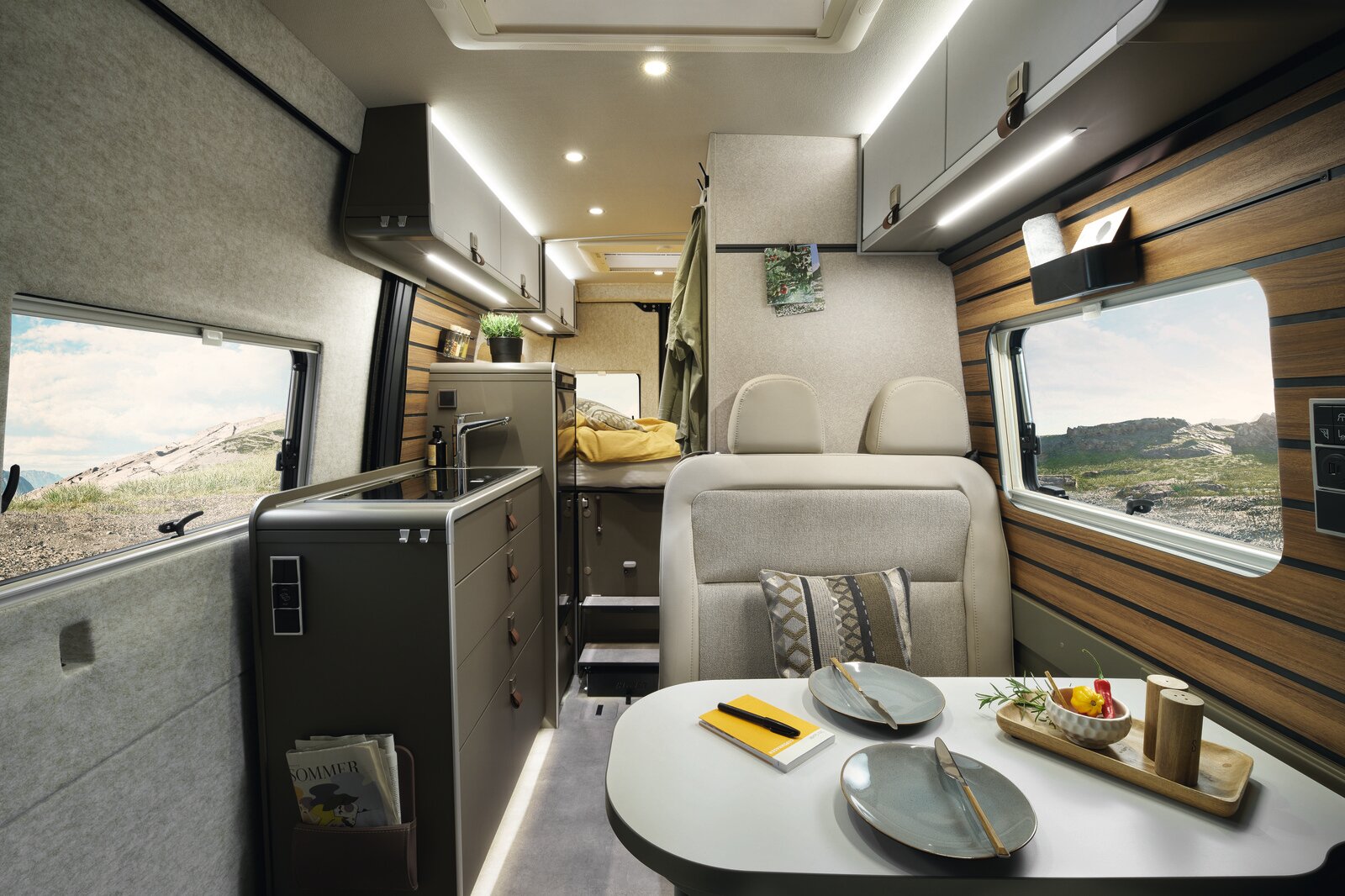 The more contrasting Ivy Green design features bamboo accents, which have been borrowed from the Venture S.