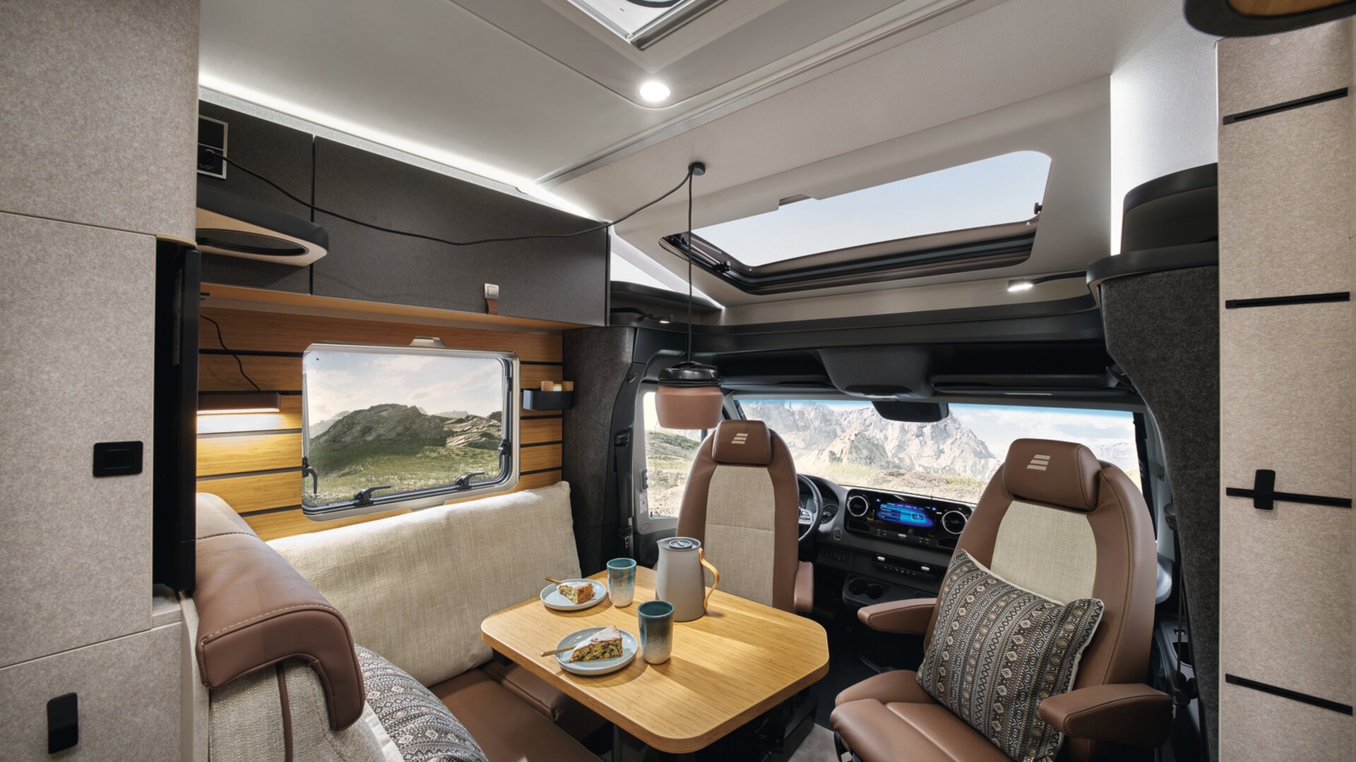 The new couch headrests give the whole seating area an even more lounge-like feel.
