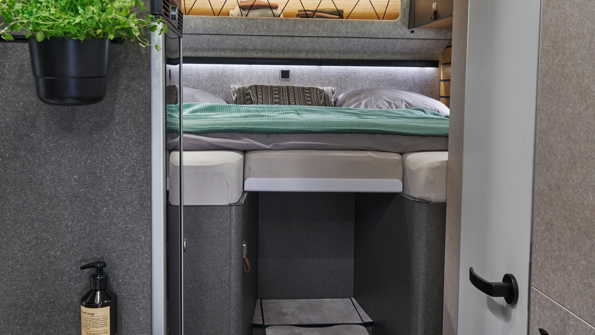 Although the sleeping area is right next to the bathroom, it still provides the privacy you want.